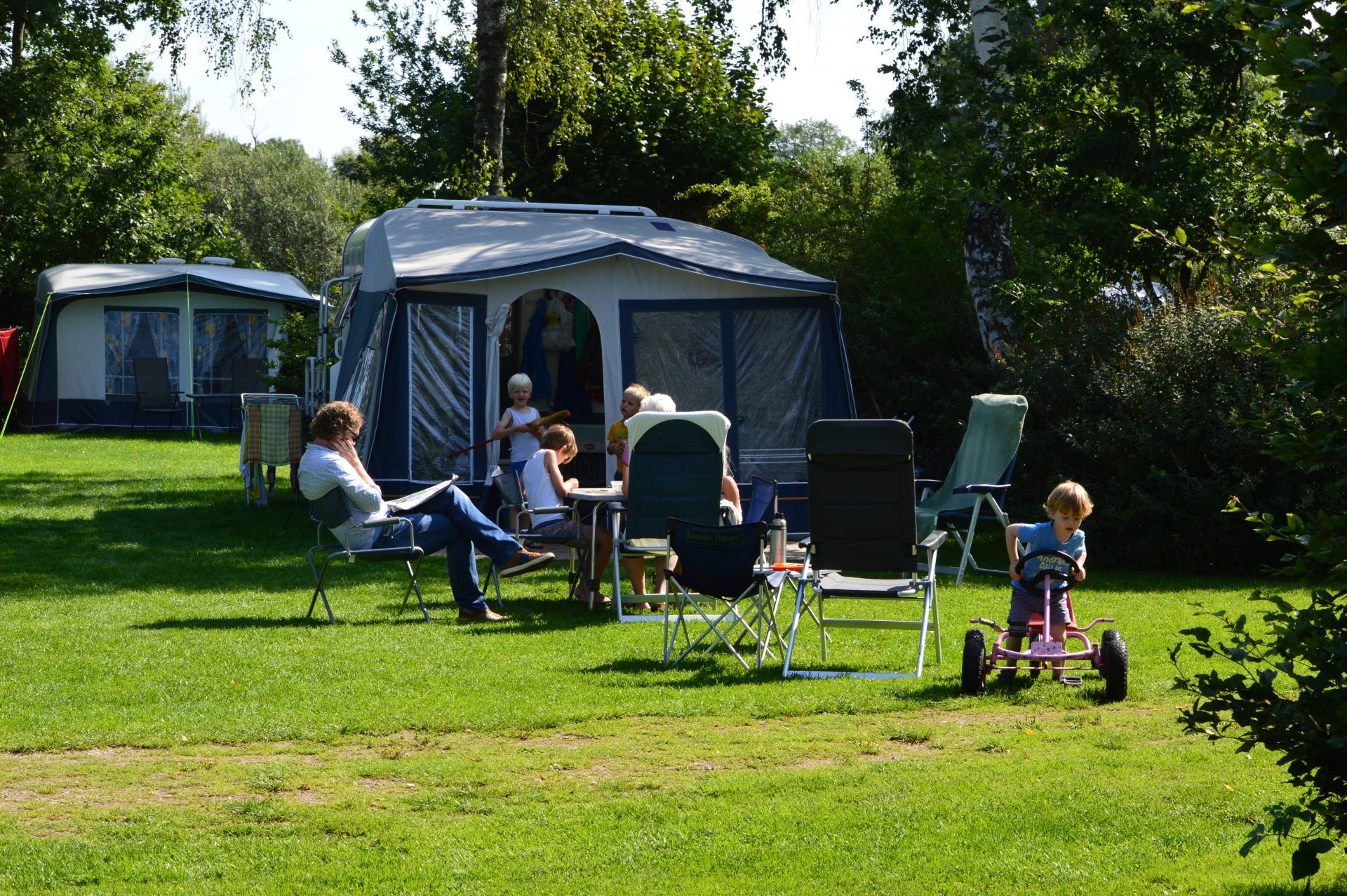 Camping de Oldenhove Veld A privacy zon en schaduw met gratis WiFi