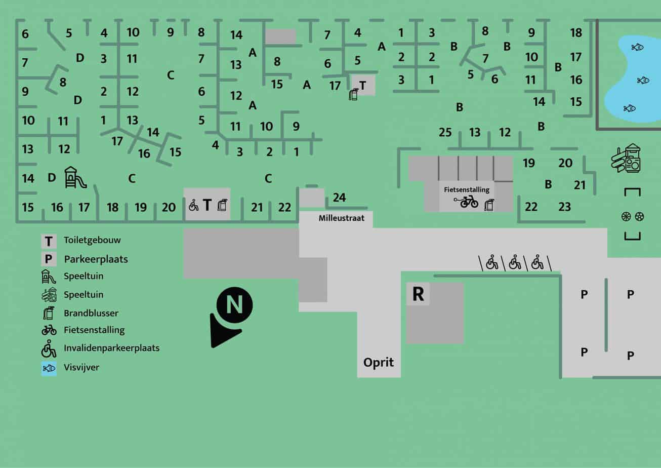 Plattegrond Camping de Oldenhove